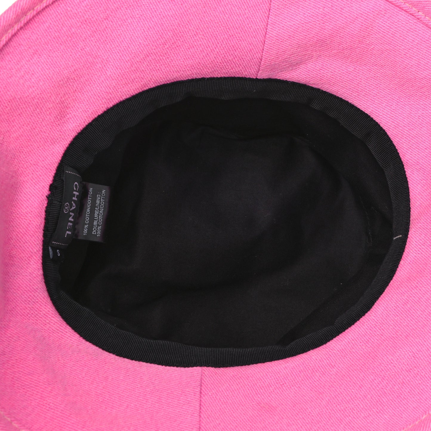 Denim Logo Bucket Hat Pink Yellow