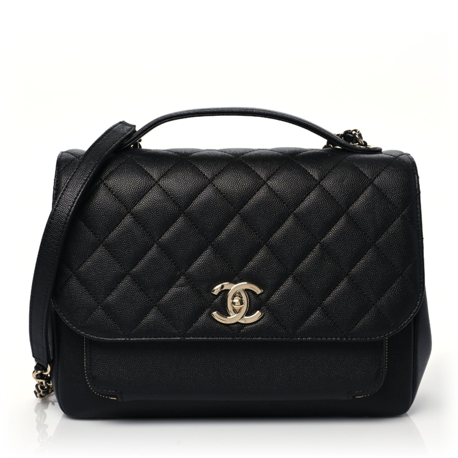 Chanel Caviar Quilted Large Business Affinity Flap Black 1 of 8