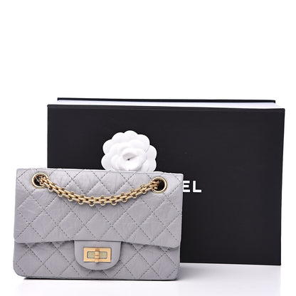 Chanel Aged Calfskin Quilted 2.55 Reissue Mini Flap Grey 11 of 11