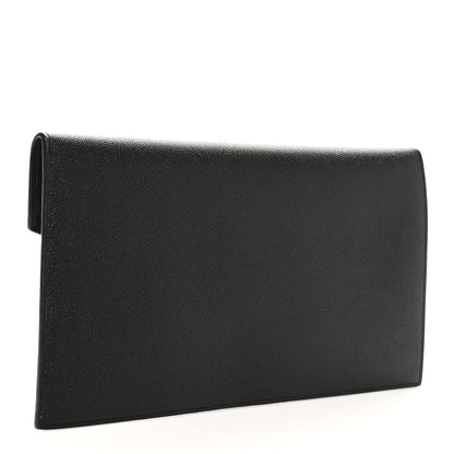 Saint Laurent Grain De Poudre Uptown Pouch Black 3 of 8