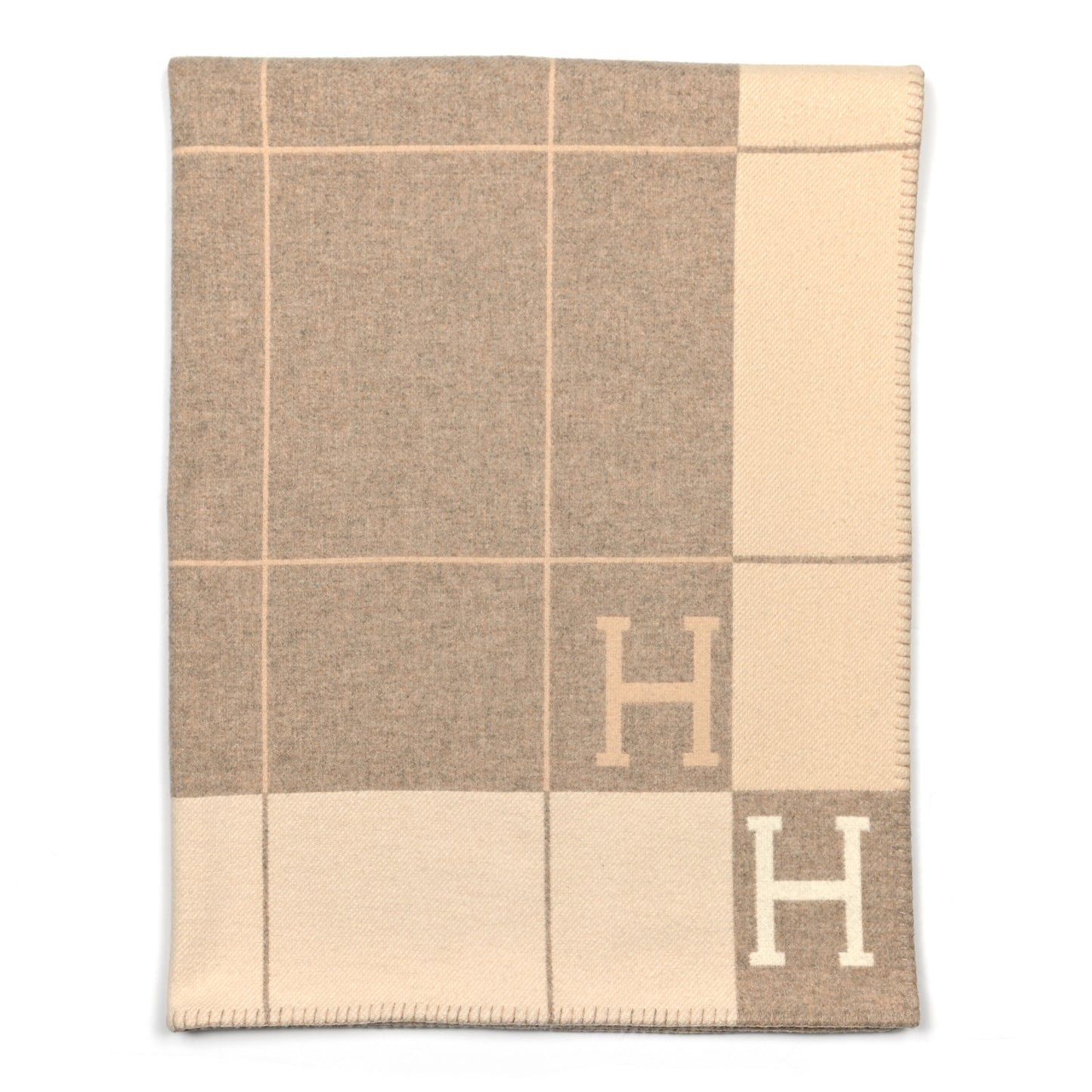 Wool Cashmere Avalon III Blanket Coco Camomille