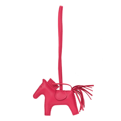 Hermes Milo Lambskin Grigri Rodeo Horse Bag Charm PM Rose Mexico 1 of 4