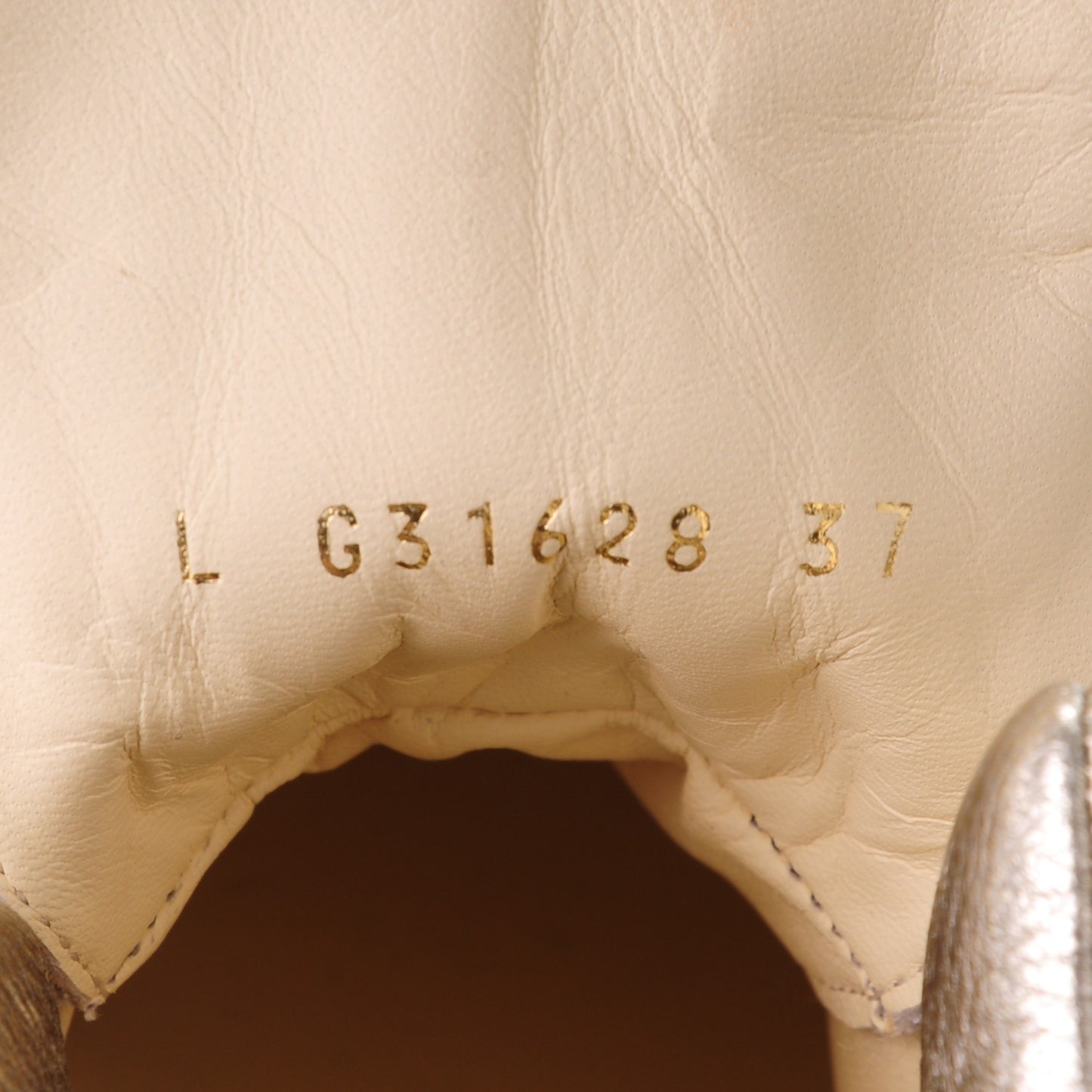 Metallic Lambskin Camellia High Top Sneakers 37 Gold