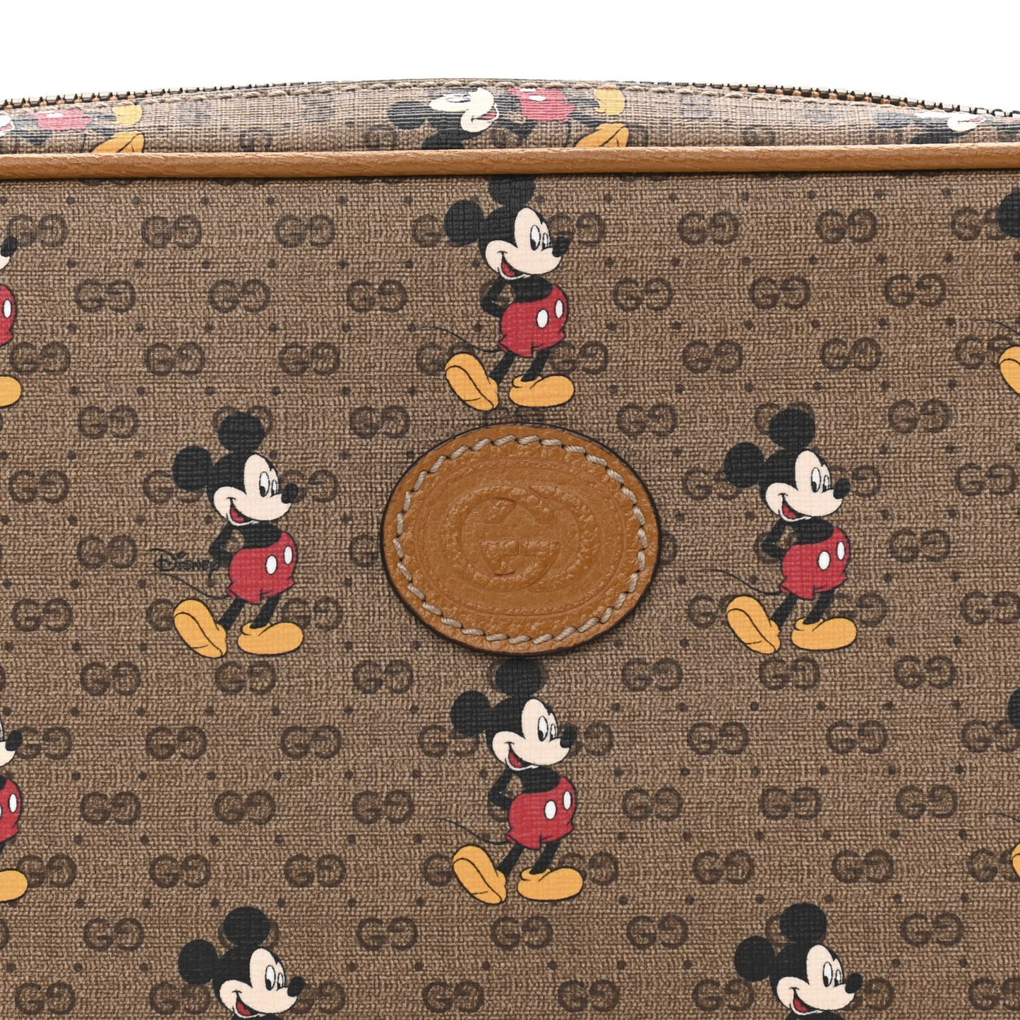 X DISNEY Mini Vintage GG Supreme Monogram Mickey Mouse Small Belt Bag 95 38 Beige Vintage Sun Oil