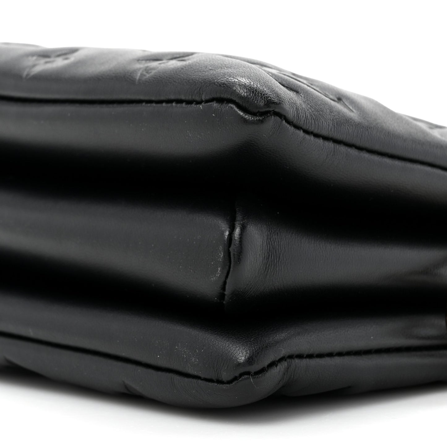 Lambskin Embossed Monogram Coussin BB Black