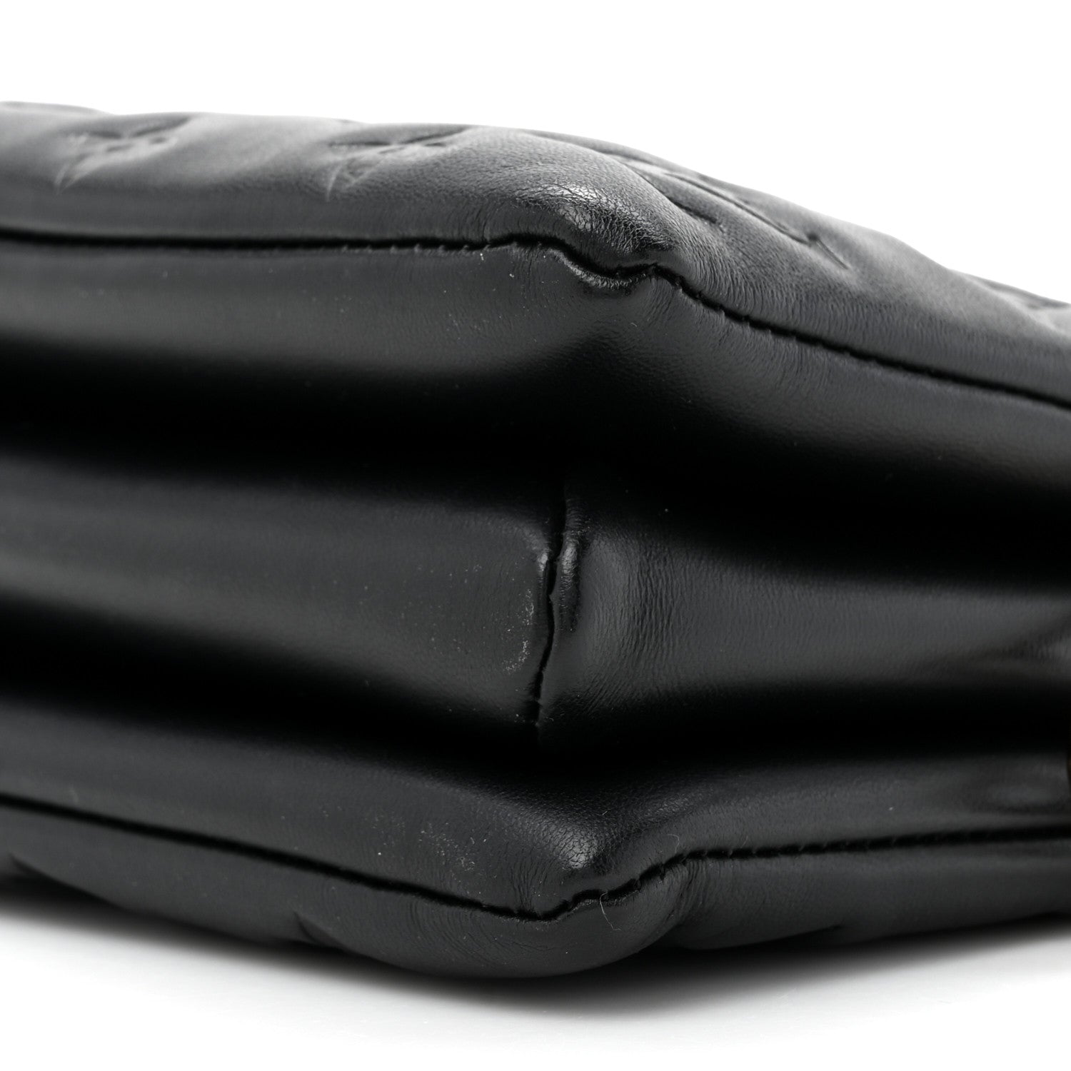 Louis Vuitton Lambskin Embossed Monogram Coussin BB Black 10 of 13