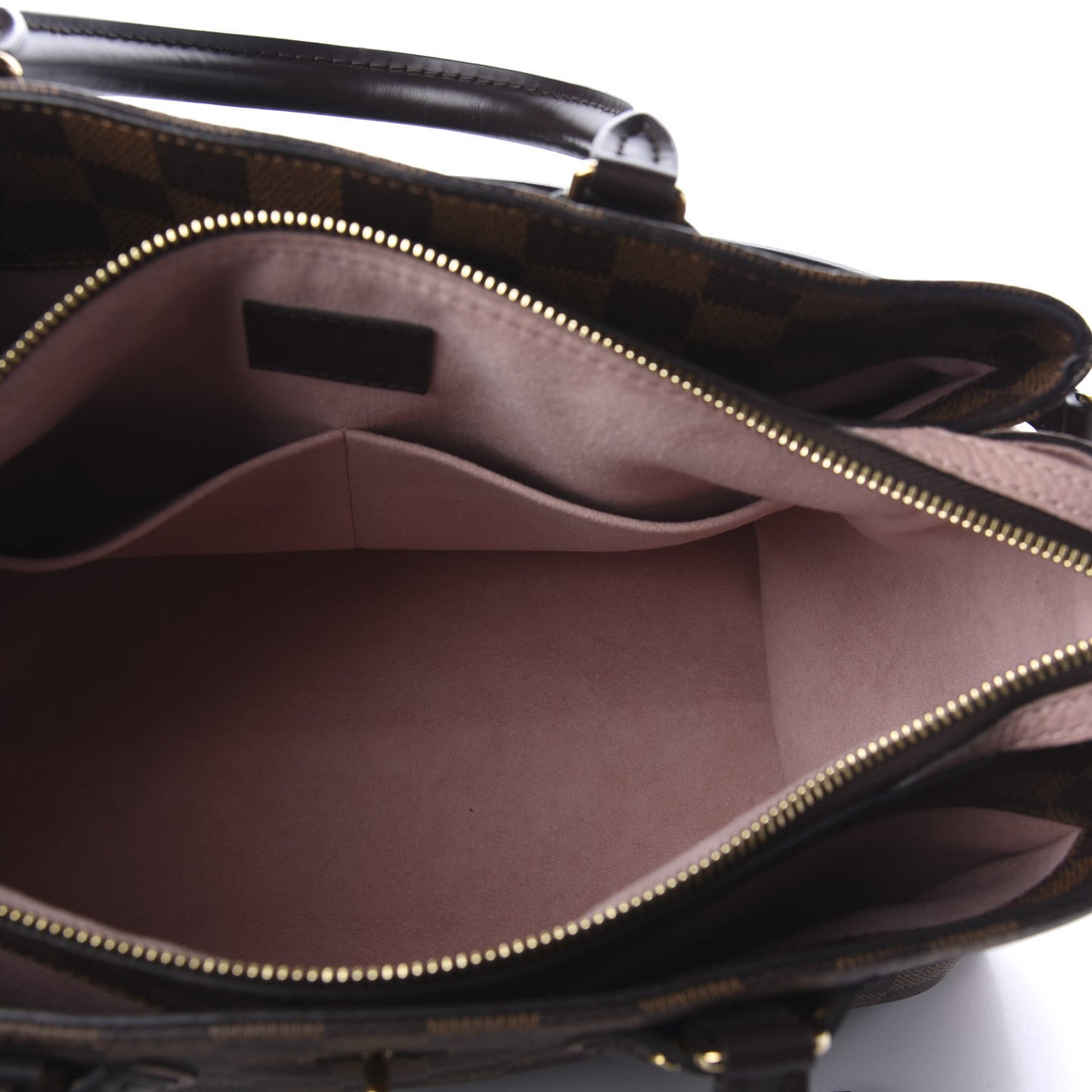 Cuir Taurillon Damier Ebene Normandy Magnolia