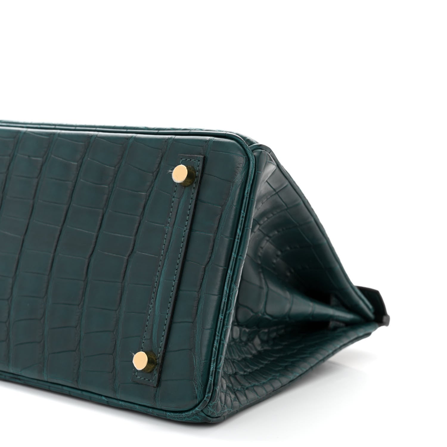 Hermes Matte Alligator Birkin 30 Vert Cypress 10 of 12