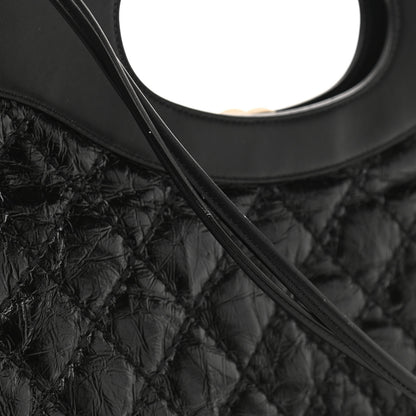 Chanel Crumpled Calfskin Quilted 31 Large Shopping Bag Black 8 of 10