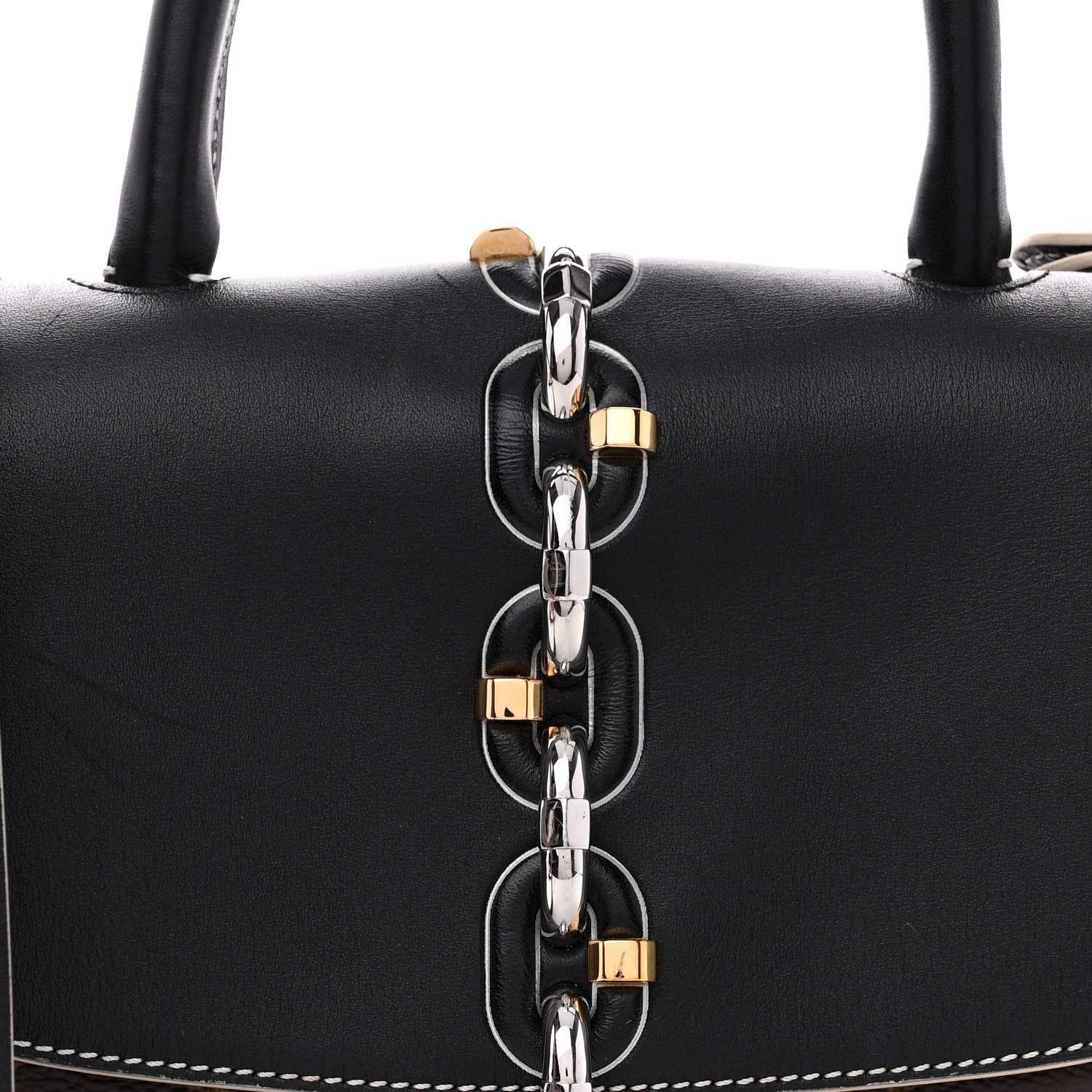 Louis Vuitton Calfskin Monogram Chain It Bag PM Black 7 of 13