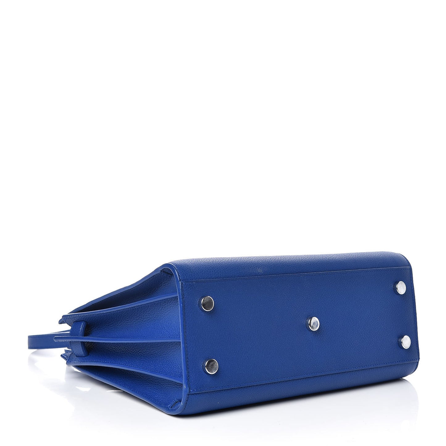 Grained Calfskin Baby Sac De Jour Royal Blue
