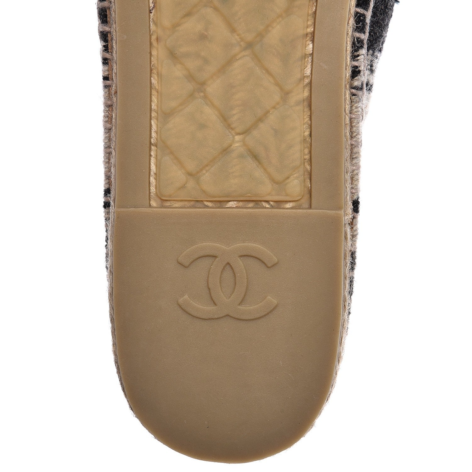 Chanel Toile Striped Espadrilles 45 Beige 10 of 11
