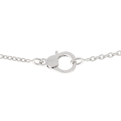 Hermes 18K White Gold Diamond Finesse Pendant Necklace 5 of 6