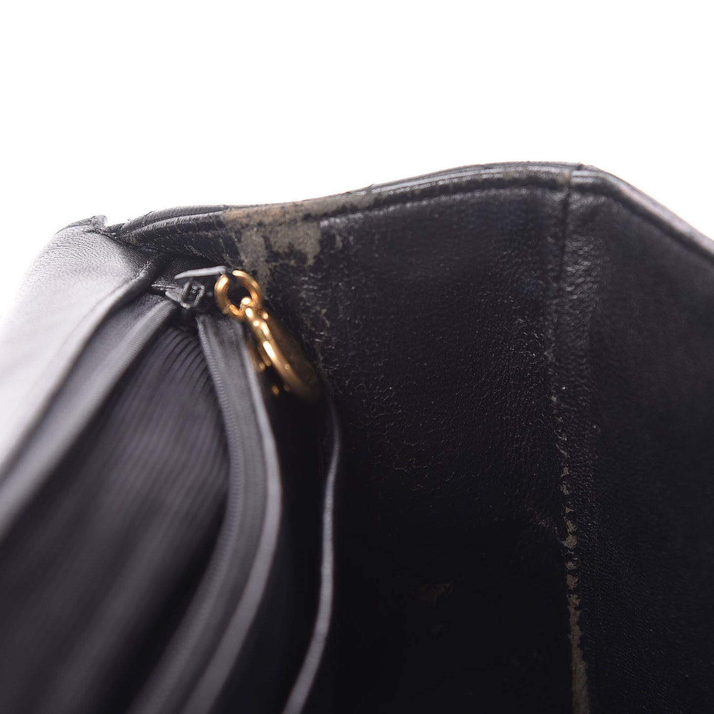 Lambskin Quilted Jumbo Single Flap Black