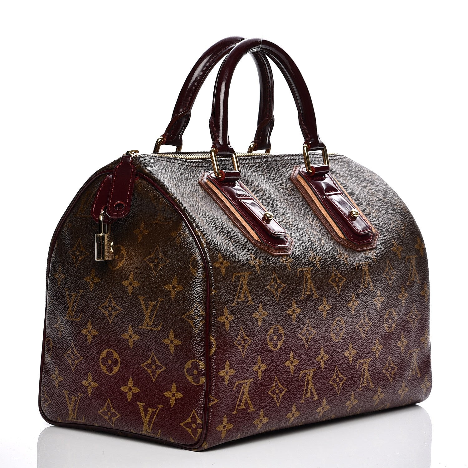 Louis Vuitton Monogram Mirage Speedy 30 Bordeaux 3 of 10