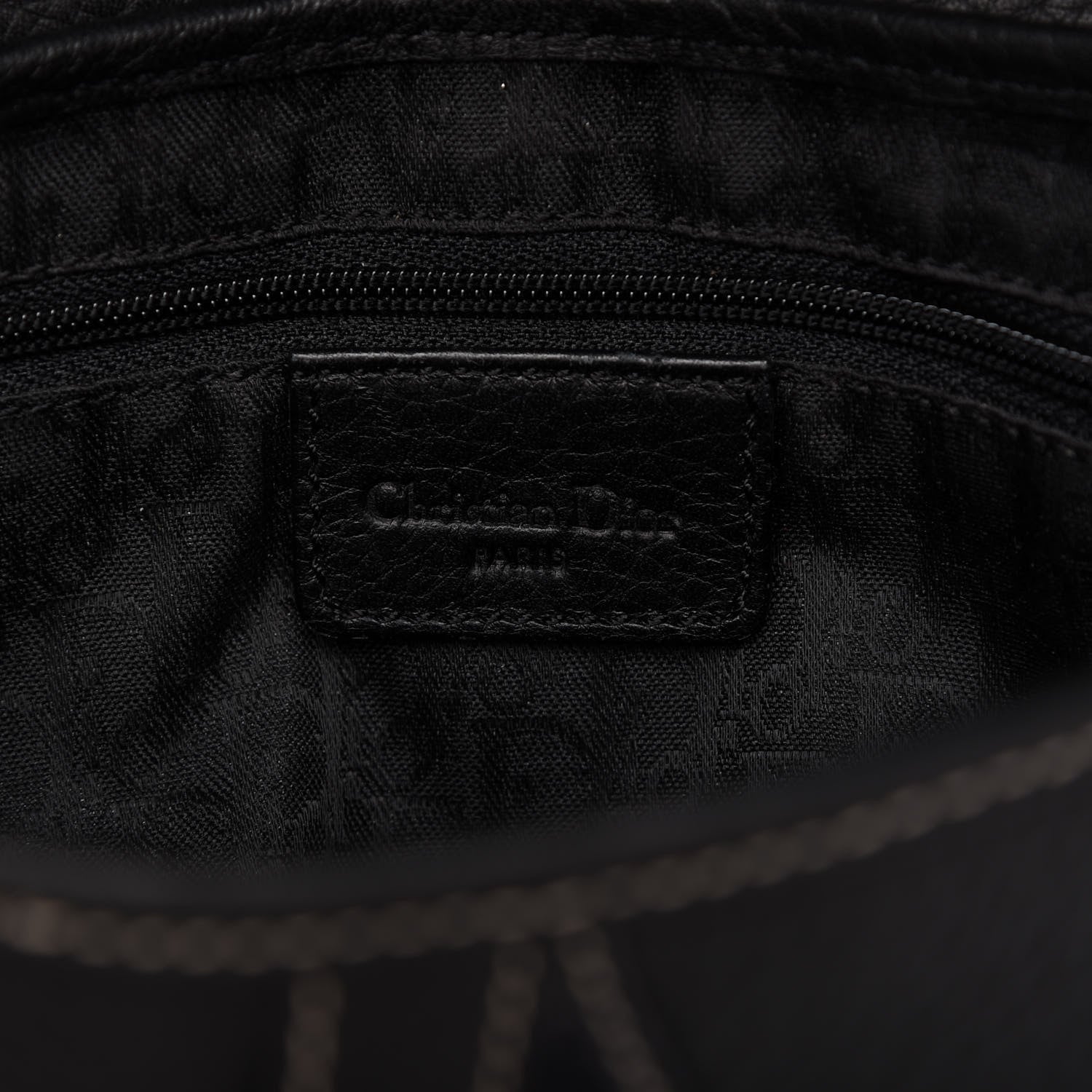 Christian Dior Calfskin Double Saddle Bag Black 8 of 10