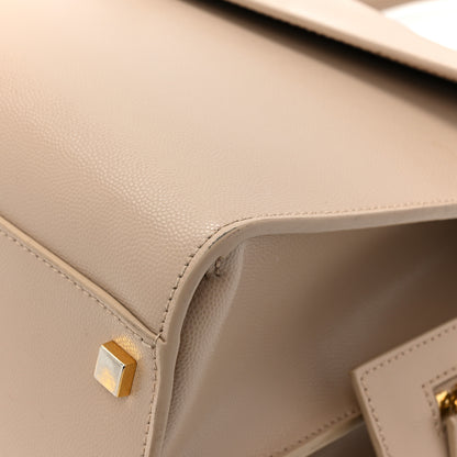 Saint Laurent Grain De Poudre Medium Uptown Tote Dark Latte 14 of 16