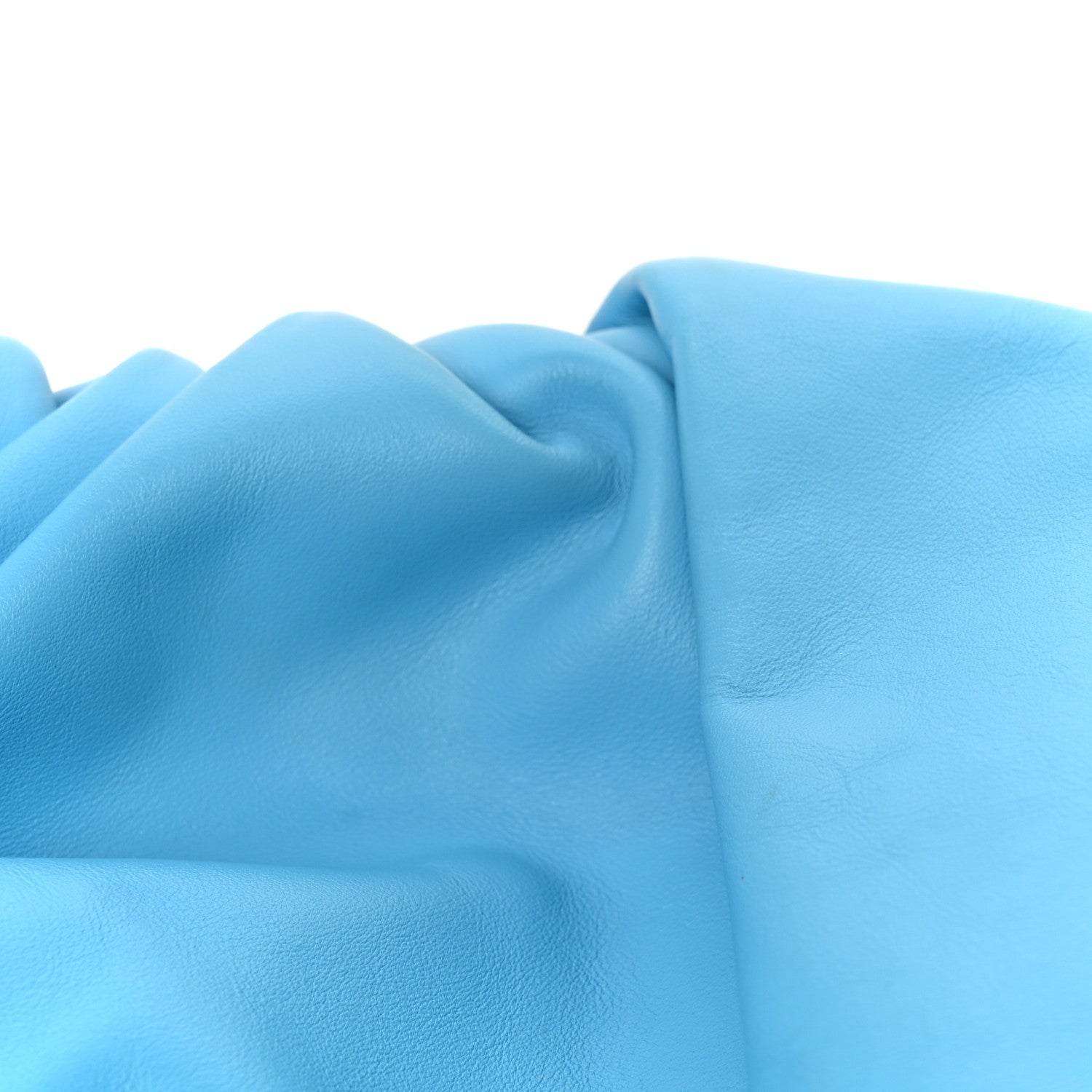 Bottega Veneta Smooth Butter Calf The Pouch Oversized Clutch Sky Blue 9 of 11