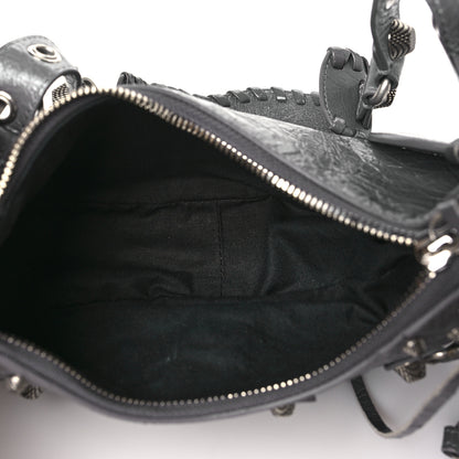 Balenciaga Agneau Arena Le Cagole Shoulder Bag XS Dark Grey 6 of 12