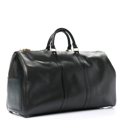 Louis Vuitton Epi Keepall 50 Black 2 of 14