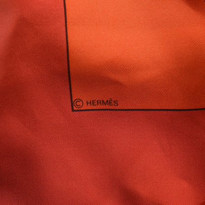 Hermes Silk Cuirs Du Desert Scarf 90 4 of 5