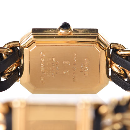 Chanel Stainless Steel Lambskin 20mm Chain Premiere Quartz Watch Gold L 6 of 14