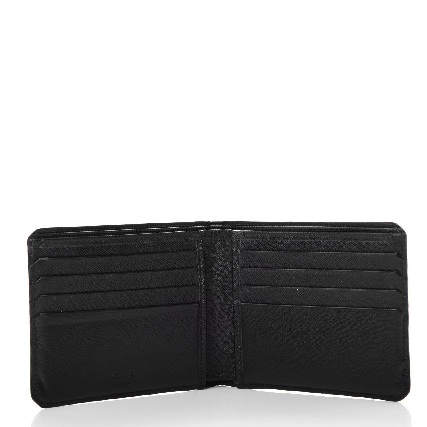 Prada Saffiano Bi-Fold Wallet Black 4 of 9