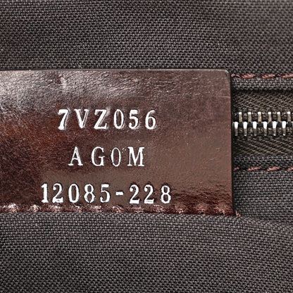 Fendi Recycled Fabric Jacquard Vitello Astro FF 1974 Large Fendi Strike Backpack Tobacco Moro Ebano 7 of 10