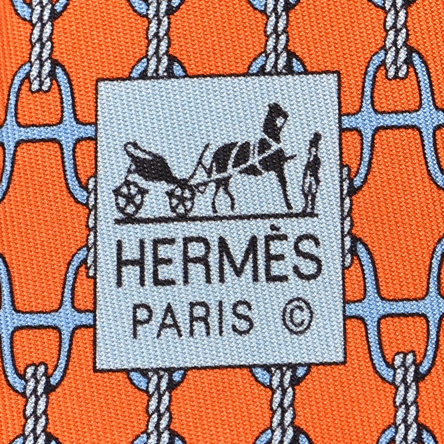 Printed Silk Mens Neck Tie Orange