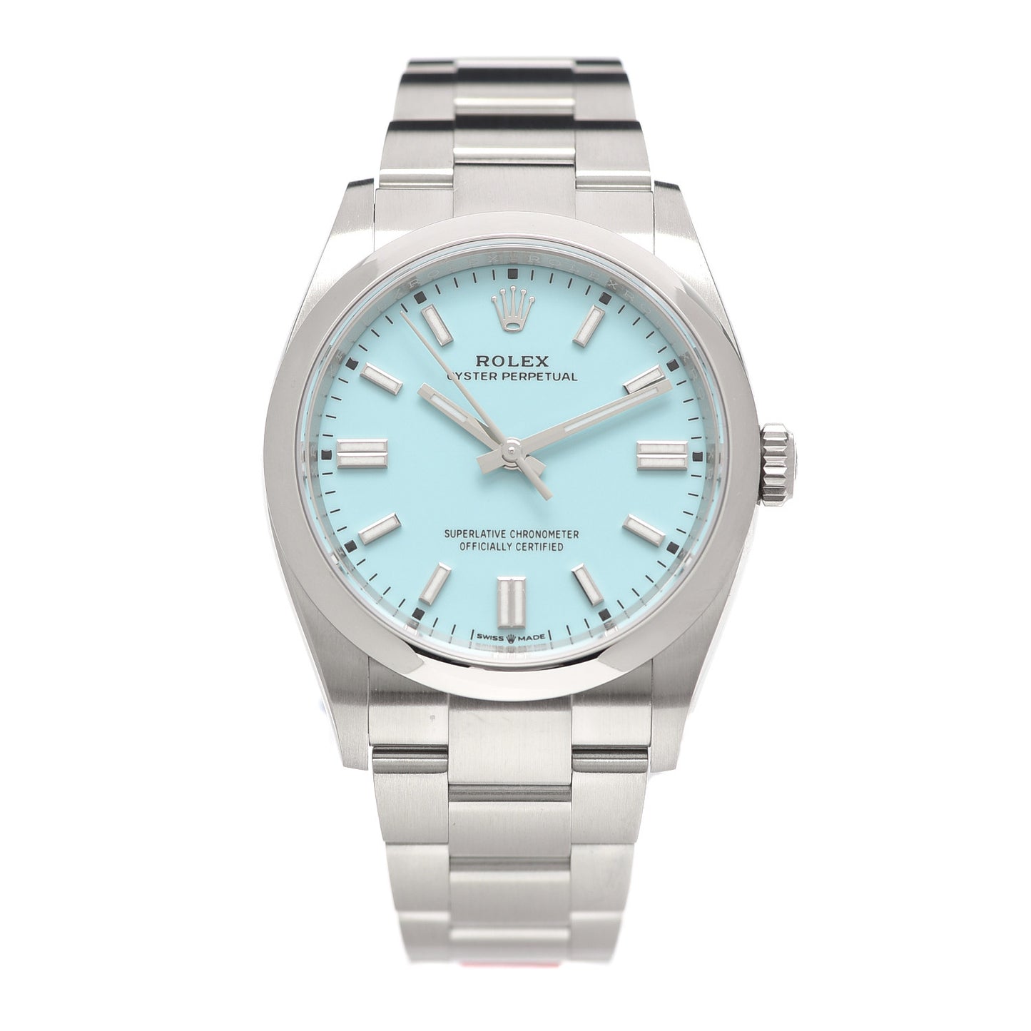 Stainless Steel 36mm Oyster Perpetual Watch Turquoise 126000