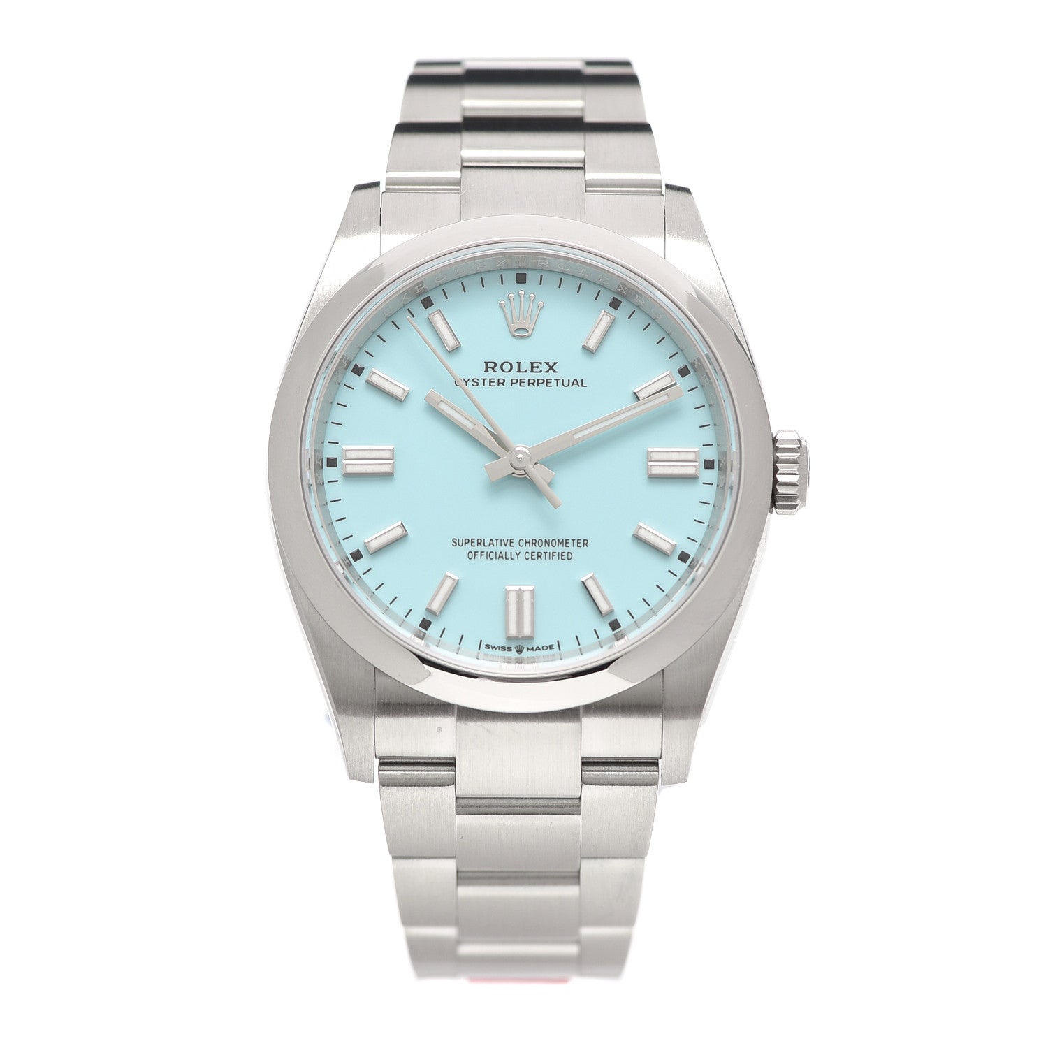 Rolex Stainless Steel 36mm Oyster Perpetual Watch Turquoise 126000 1 of 6