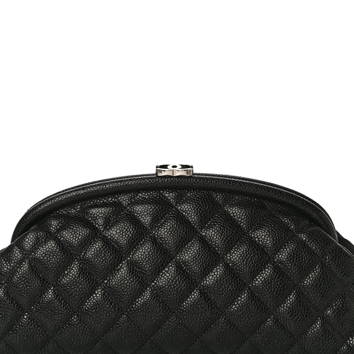 Caviar Quilted Timeless Clutch Black