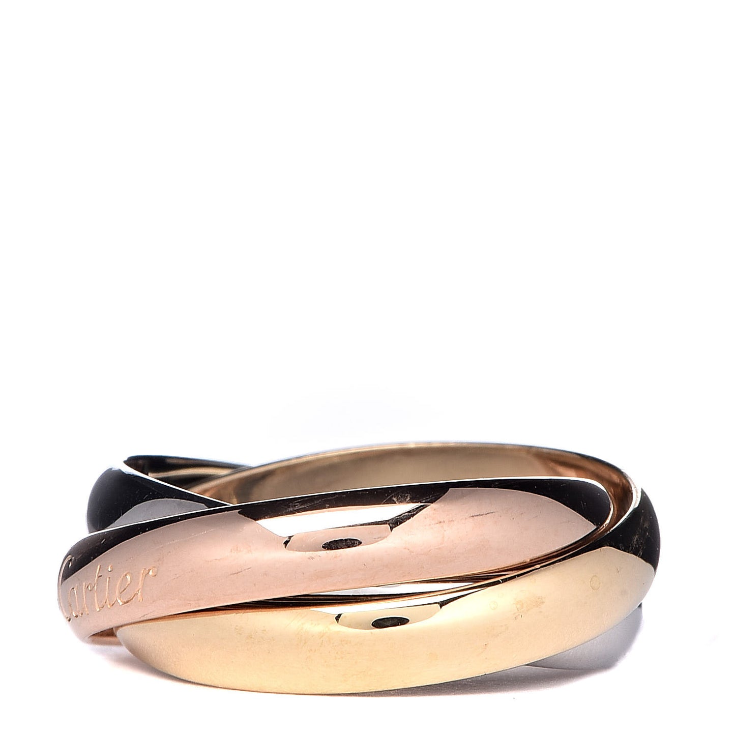 18K Pink Yellow White Gold Classic Les Must De Trinity Ring 52 6