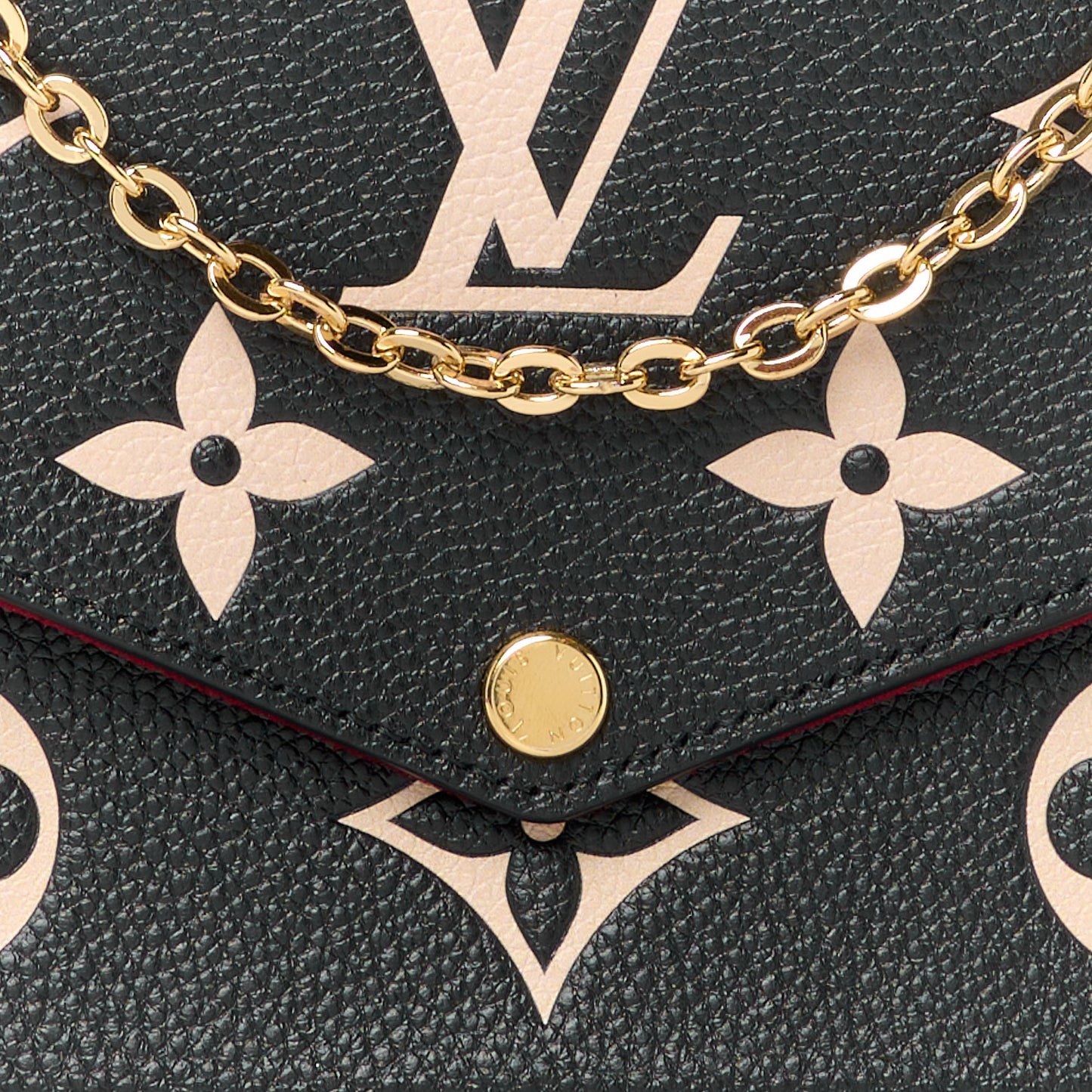 Empreinte Monogram Giant Felicie Pochette Black Beige