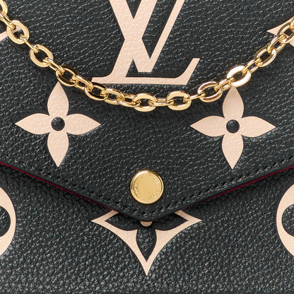 Louis Vuitton Empreinte Monogram Giant Felicie Pochette Black Beige 10 of 12