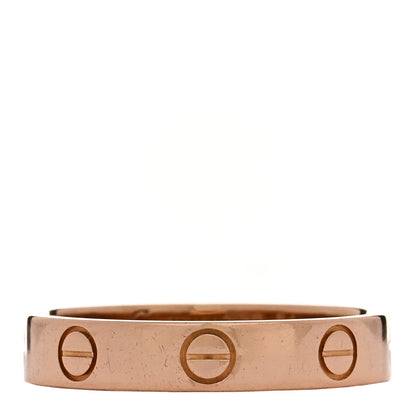 Cartier 18K Pink Gold 3.5mm LOVE Wedding Band Ring 54 6.75 1 of 4