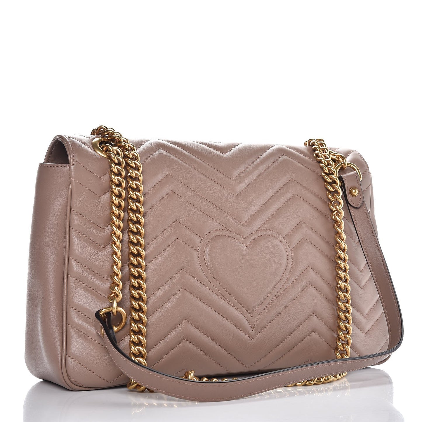 Calfskin Matelasse Medium GG Marmont Shoulder Bag Porcelain Rose