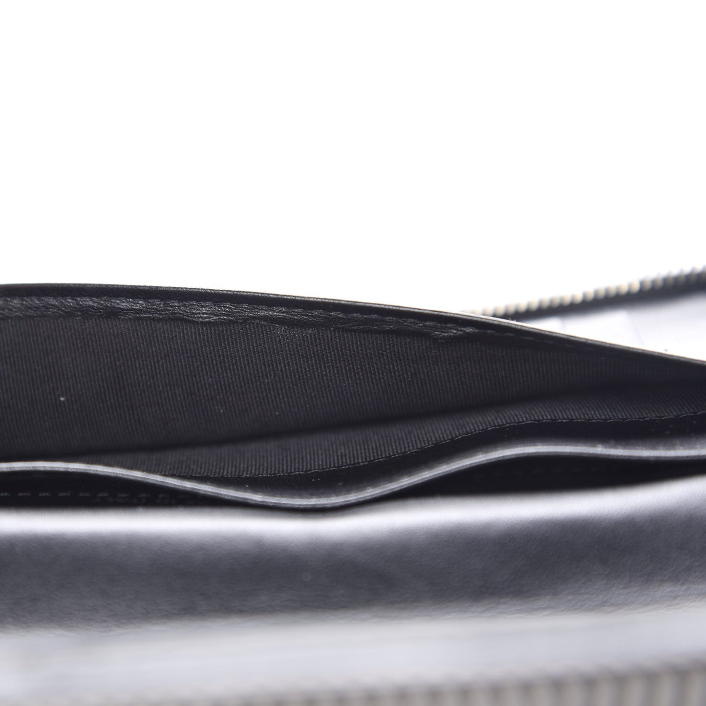 Patent Quilted Large Zip Around Organizer Wallet So Black