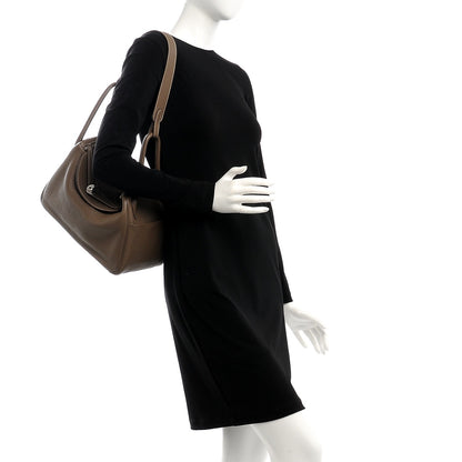 Hermes Taurillon Clemence Lindy 30 Etoupe 2 of 12