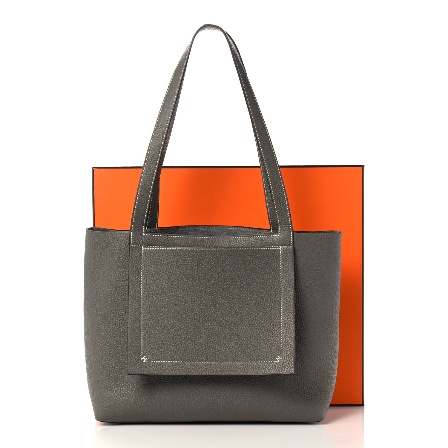 Hermes Taurillon Clemence Cabasellier 31 Gris Meyer 9 of 9