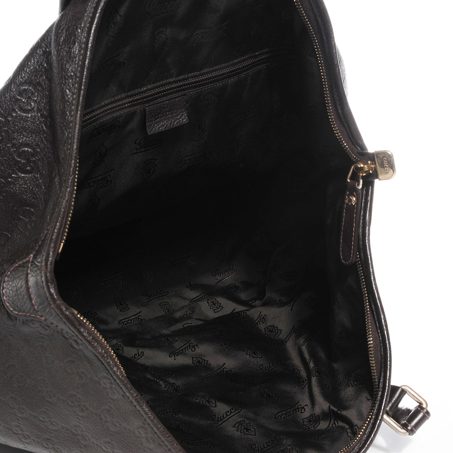 Guccissima Medium Joy Tote Bag Dark Brown