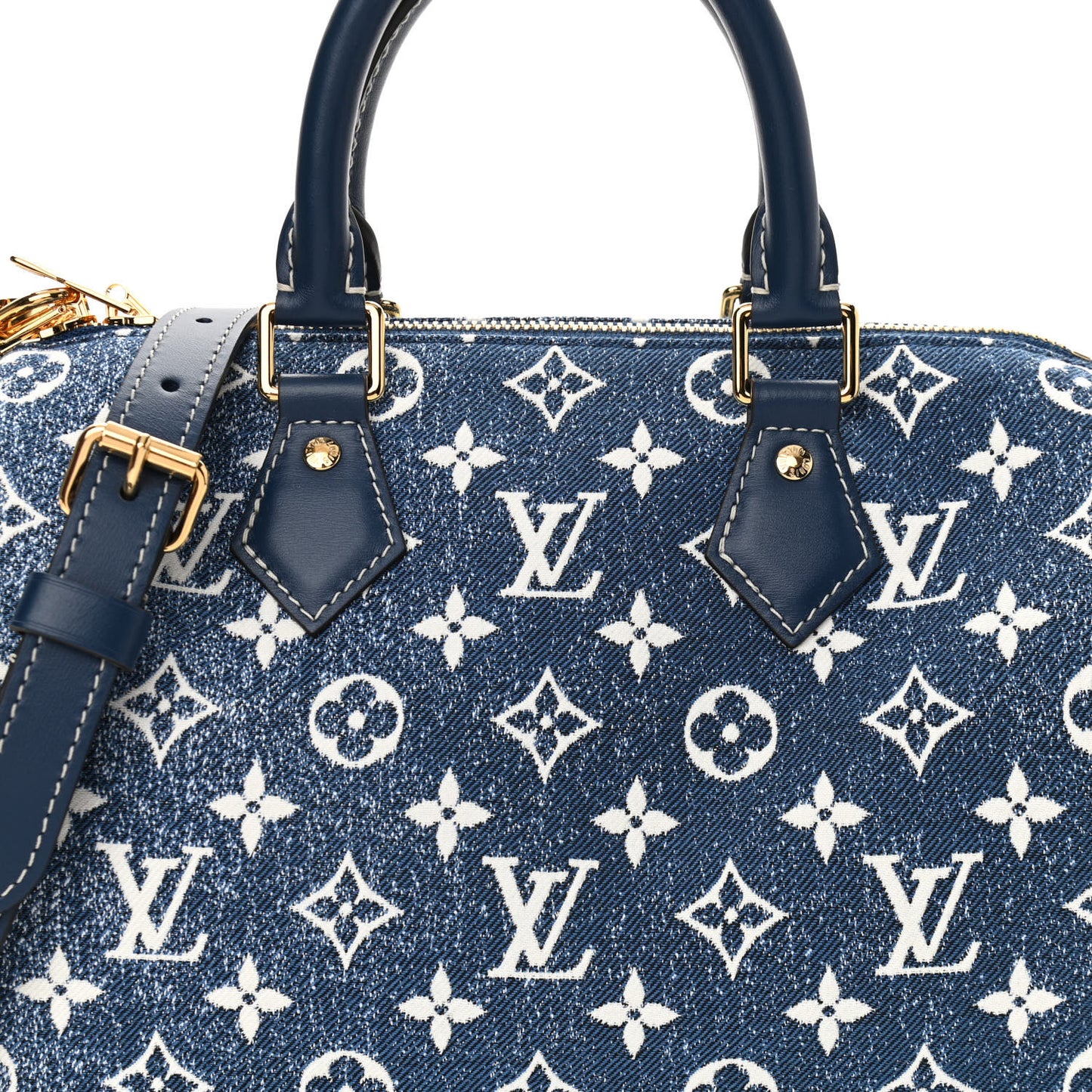 Monogram Jacquard Denim Speedy Bandouliere 25 Bleu