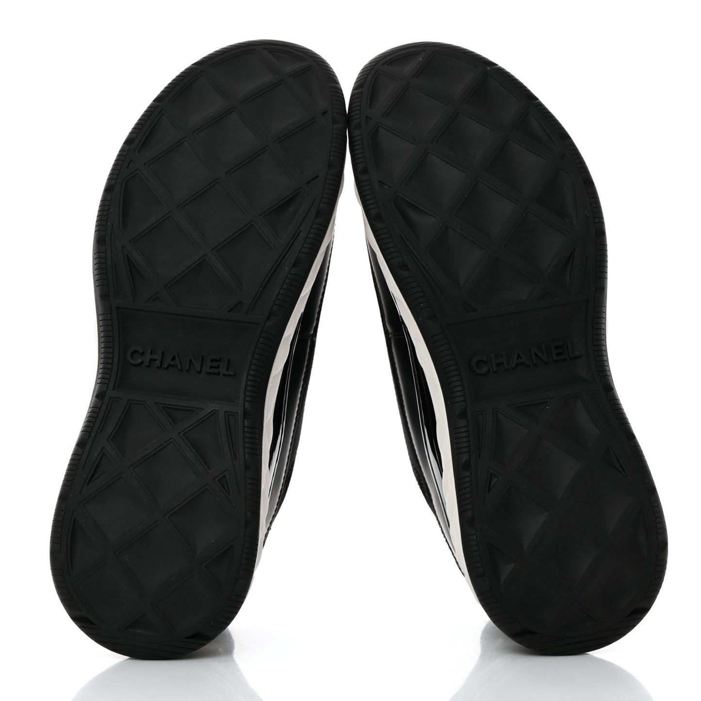 Velvet Calfskin Mixed Fibers CC Sneakers 38 Black