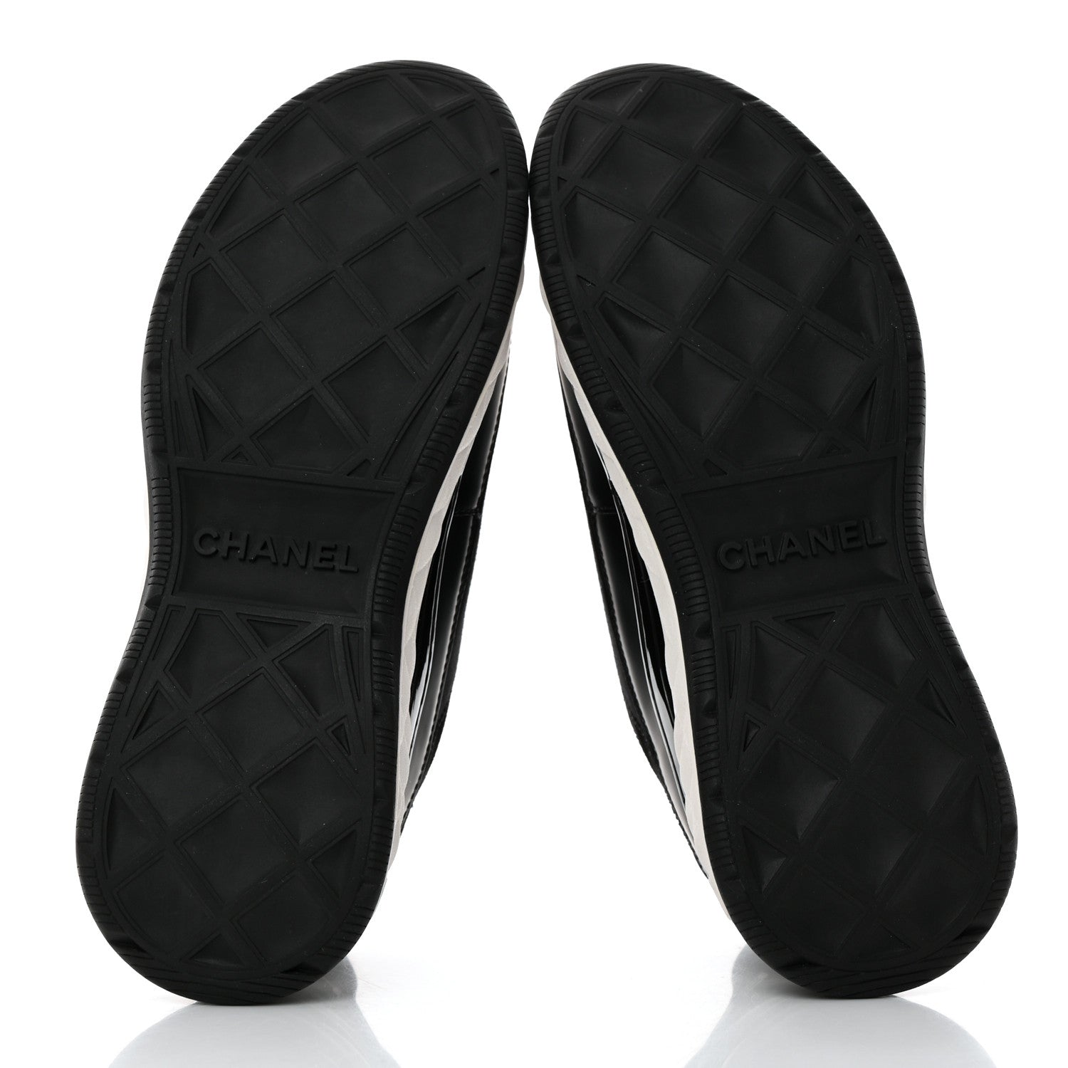 Chanel Velvet Calfskin Mixed Fibers CC Sneakers 38 Black 5 of 9