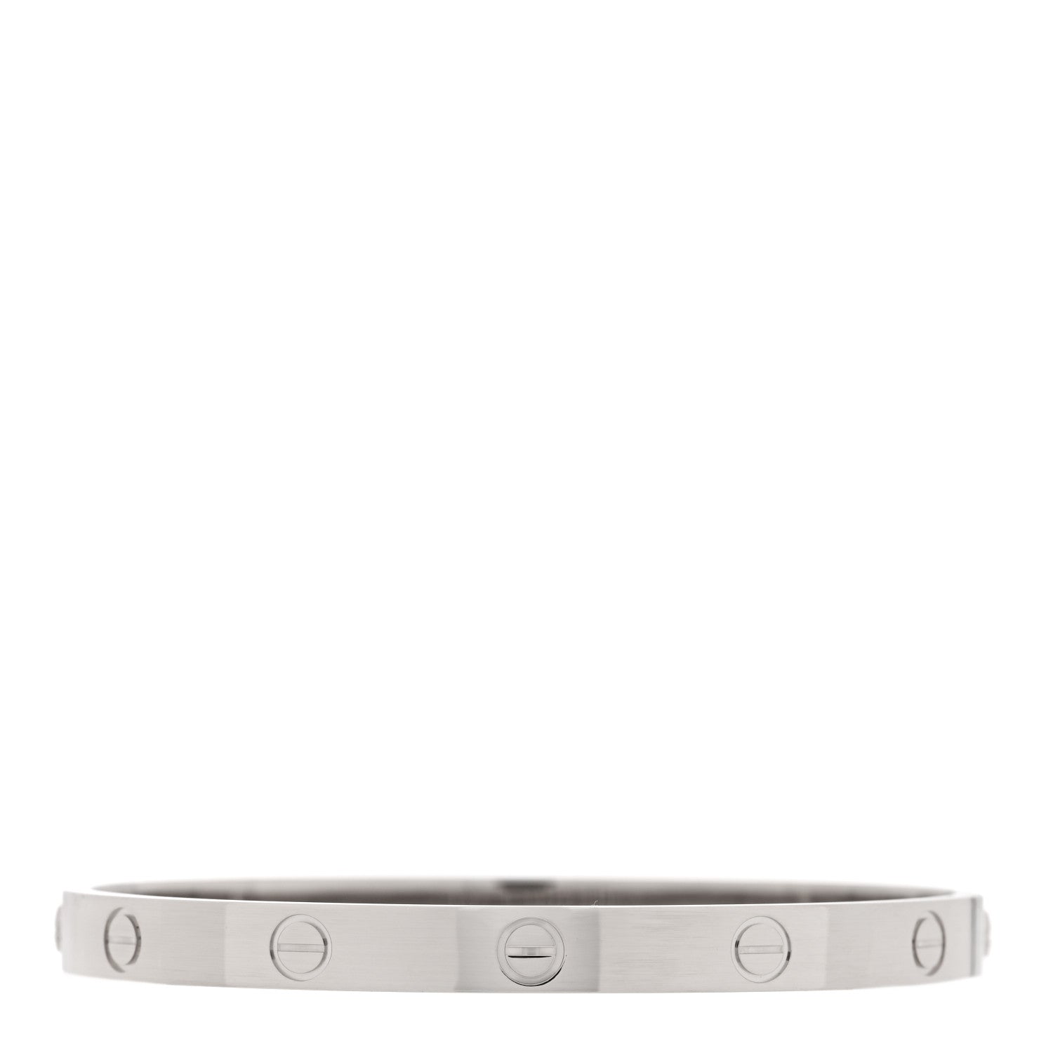 Cartier 18K White Gold LOVE Bracelet 18 2 of 7