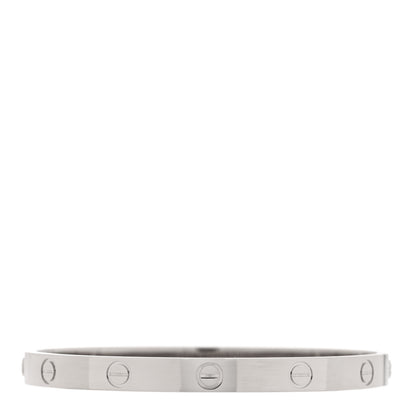 Cartier 18K White Gold LOVE Bracelet 18 2 of 7