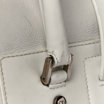 Christian Dior Grained Calfskin Street Chic Top Handle Bag White 24 of 35