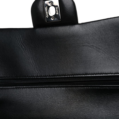 Chanel Lambskin Quilted Medium Double Flap Black 10 of 16