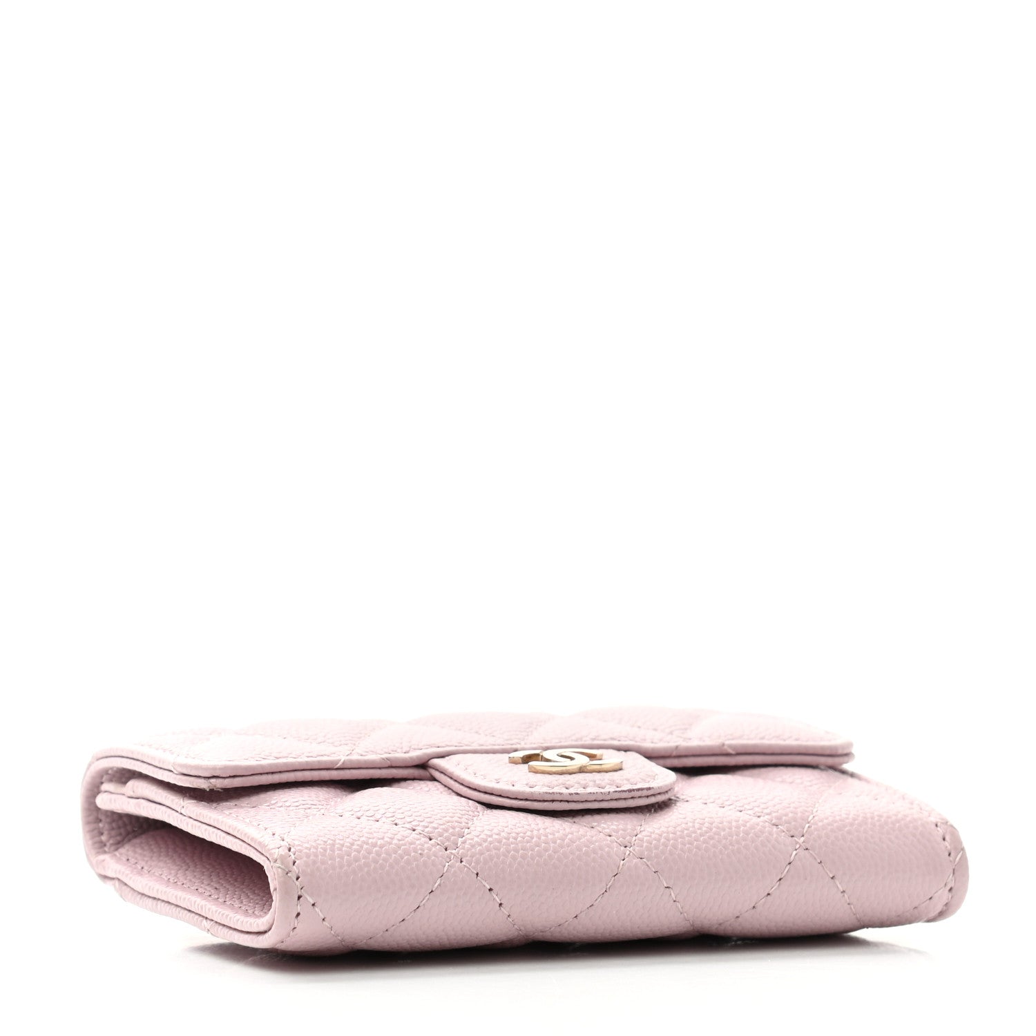 Chanel Caviar Quilted Flap Card Holder Wallet Light Pink 4 of 8