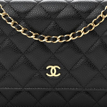 Chanel Caviar Quilted Wallet on Chain WOC Black 9 of 13